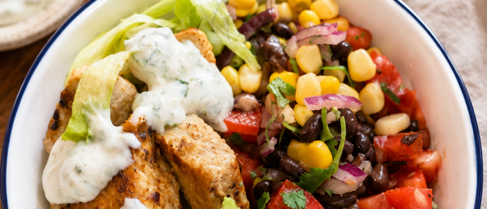 Loaded Mexican Chicken and Black Bean Bowls