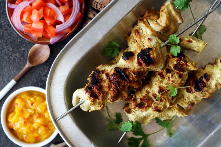 Yoghurt Chicken with Mango Chutney
