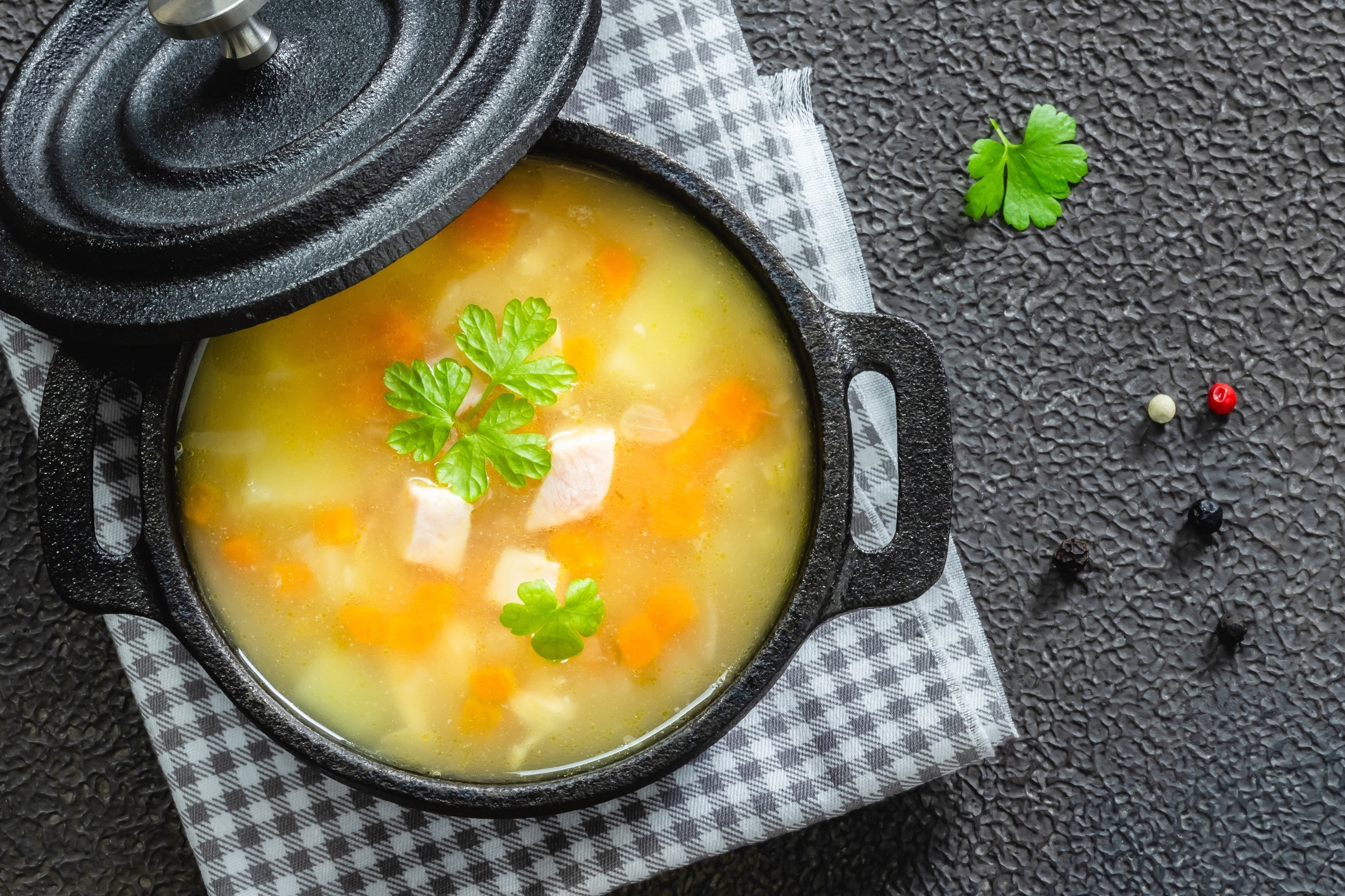 Ham, Lentil and Vegetable Soup