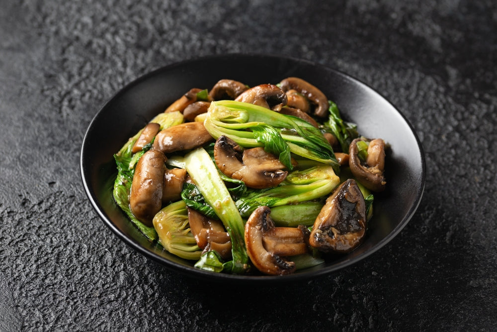Mushroom, Pak Choy and Tofu Stir Fry