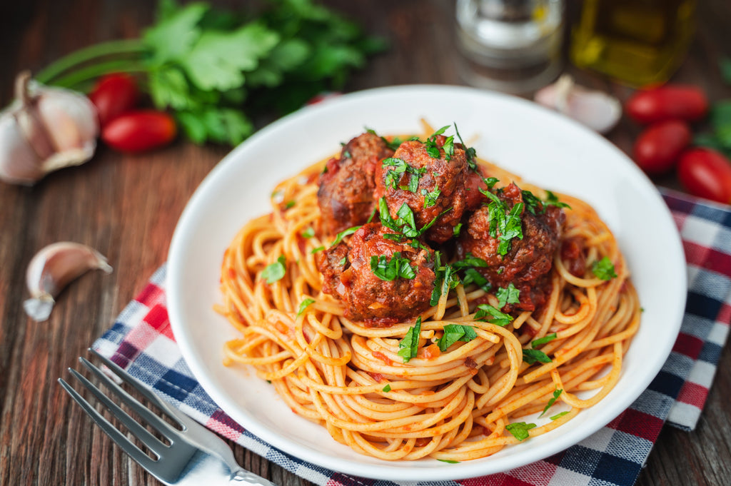 Spaghetti Bolognaise with Meatballs