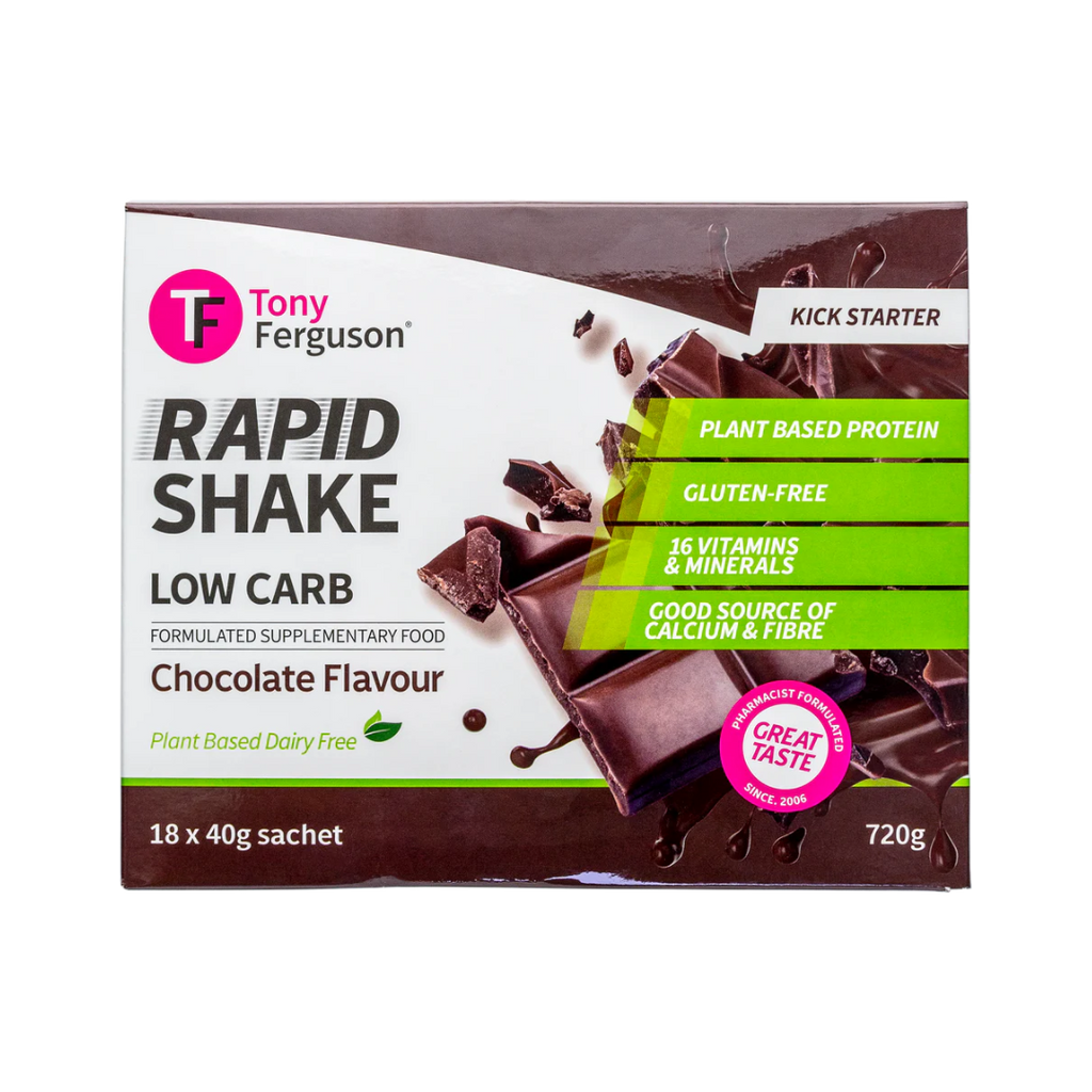 Tony Ferguson Rapid Shake 18pk Dairy-free Chocolate flavour