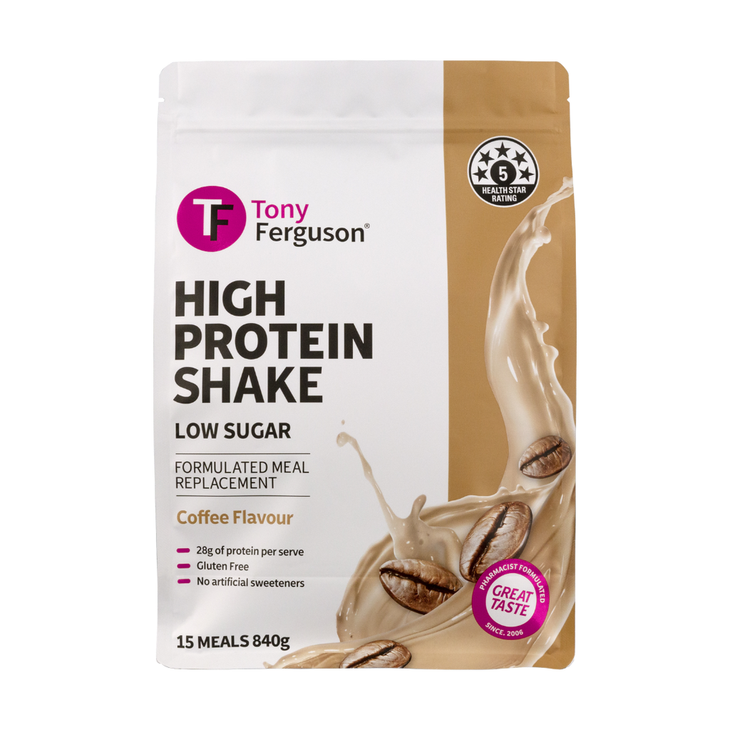 Tony Ferguson High Protein Shake 840g Coffee flavour