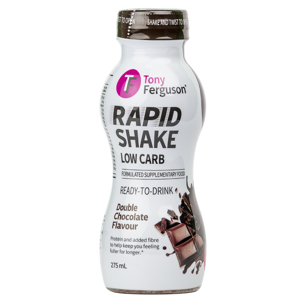 Tony Ferguson Rapid Shake Ready-to-Drink Bottles 6pk Double Chocolate flavour