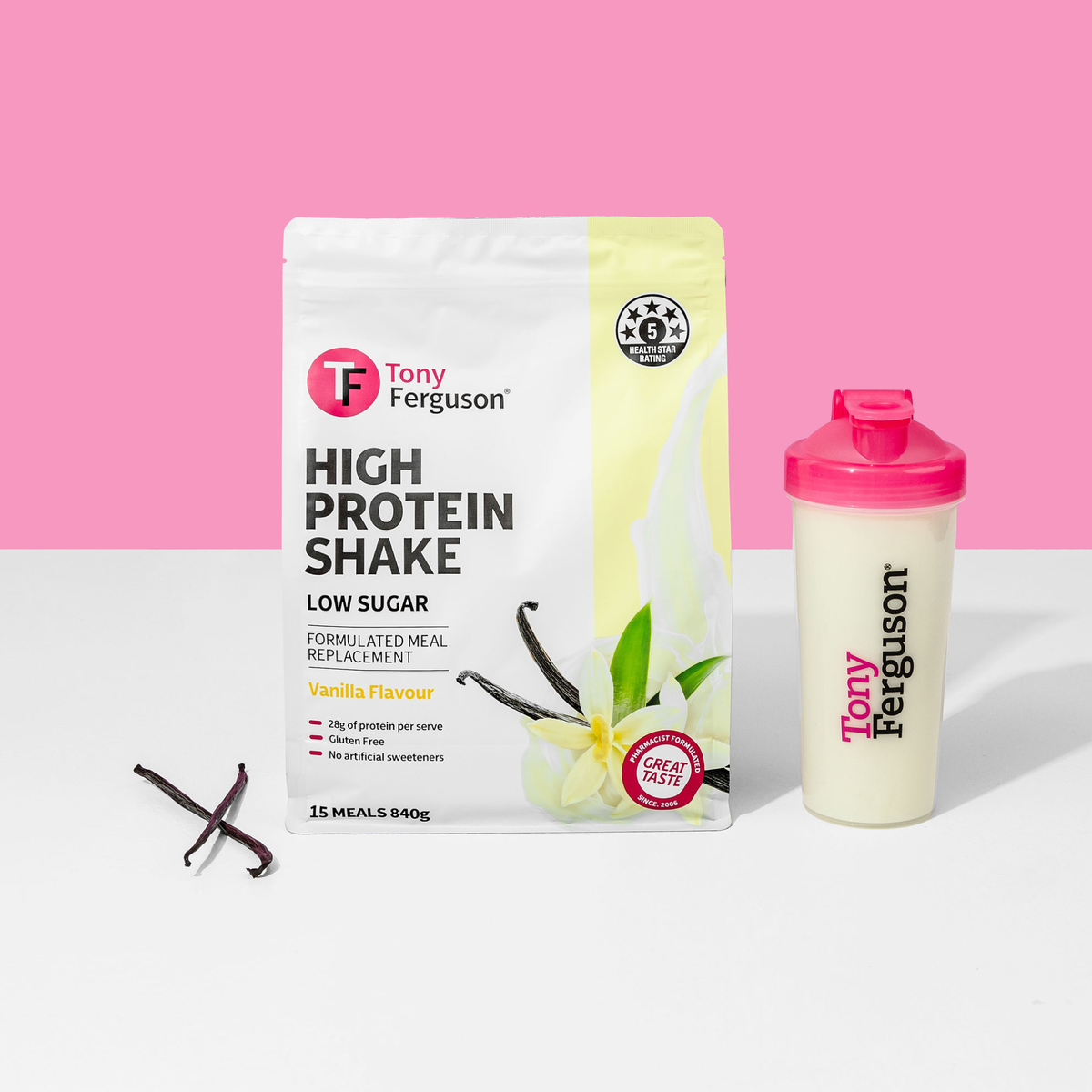 High Protein Shake Vanilla 840g – Tony Ferguson Weight Loss