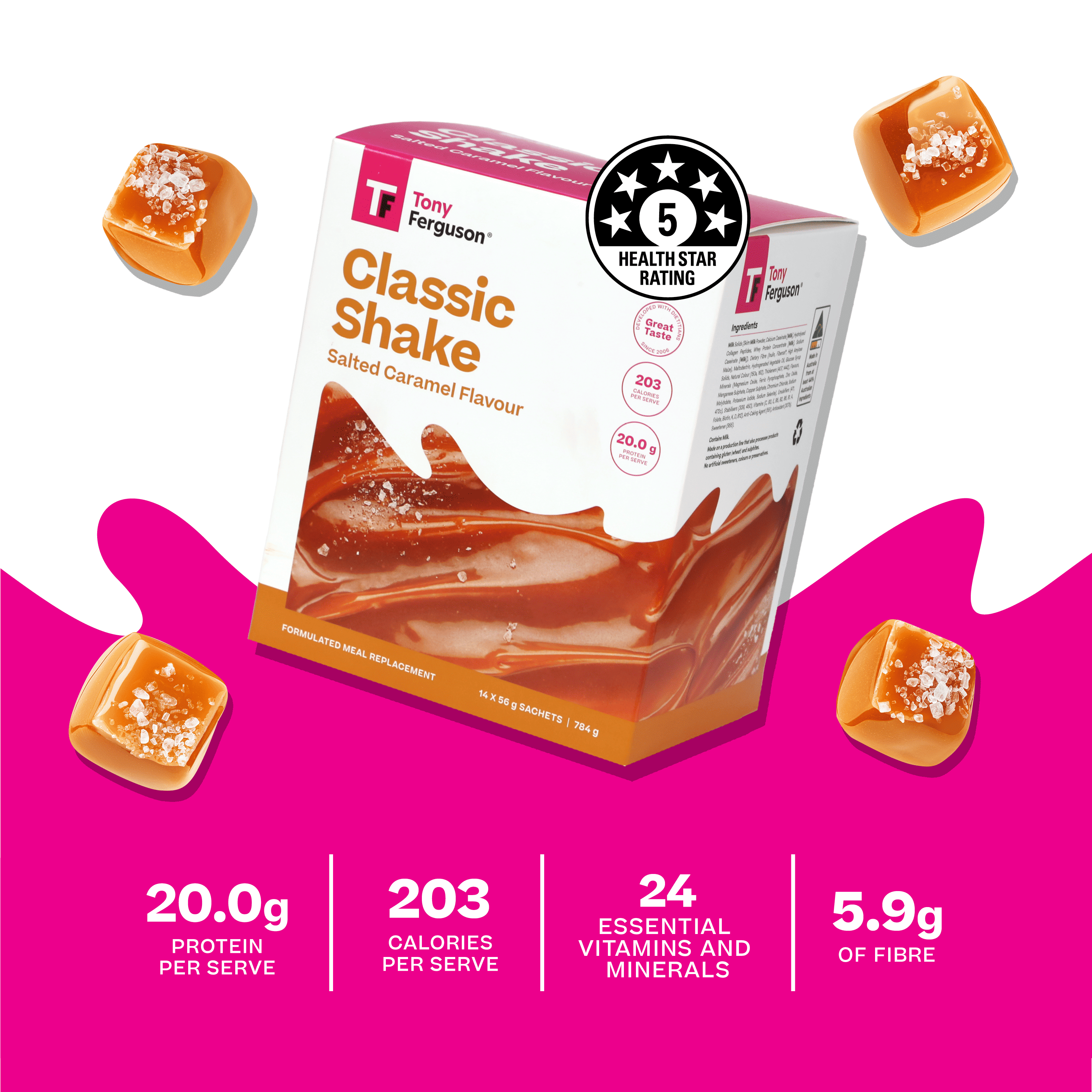 Salted Caramel Classic Shake 14pk