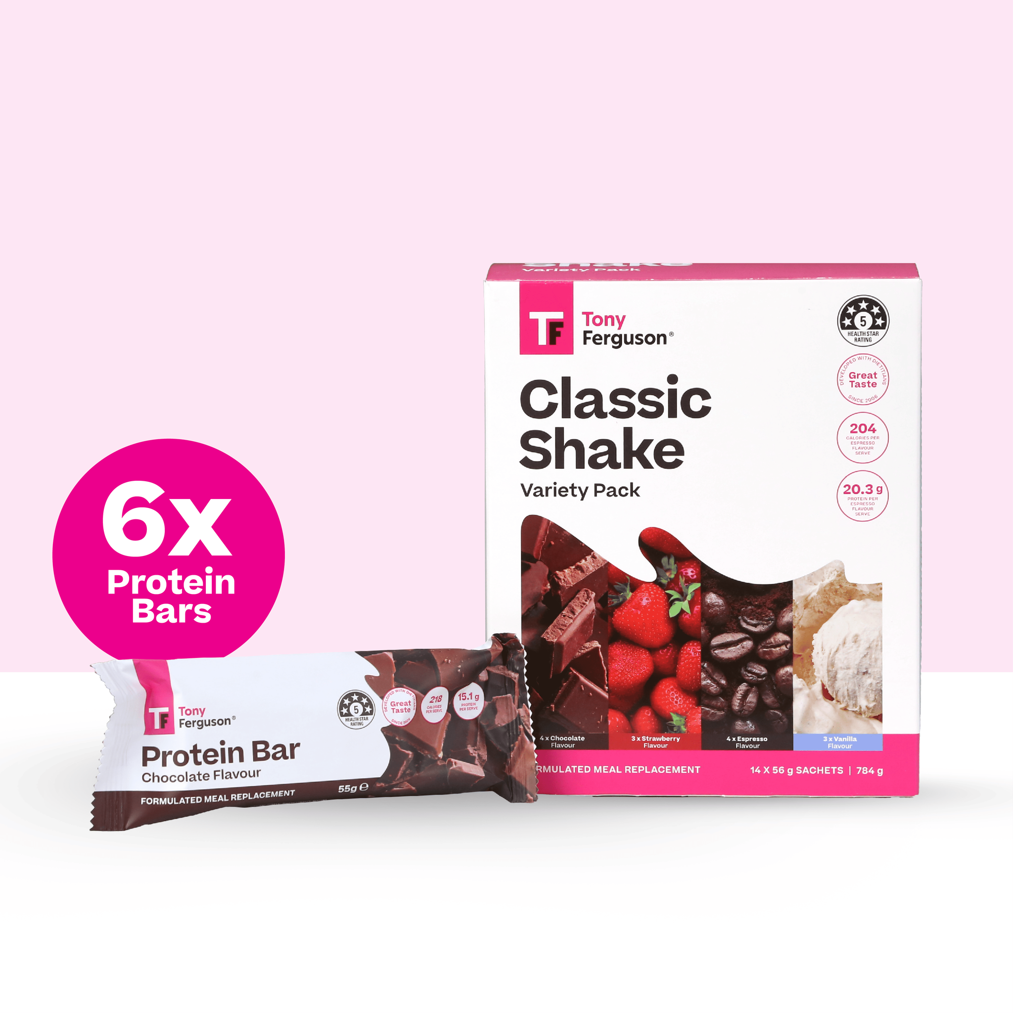 Starter Shake and Protein Bar Pack